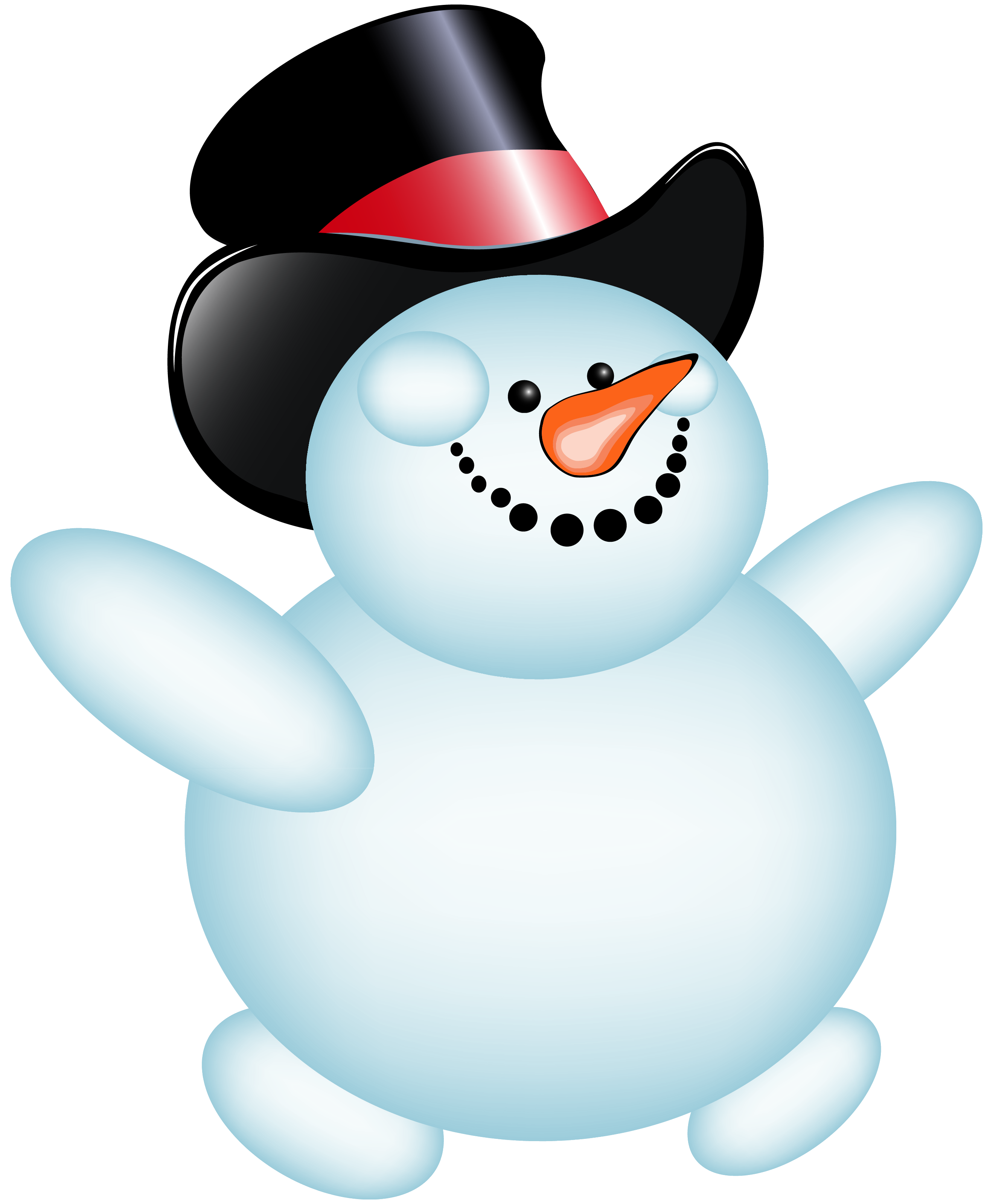 Snowman Transparent Background Clipart