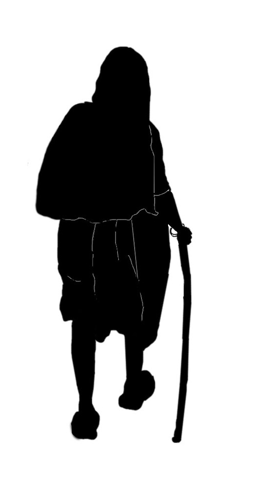 Old Woman Silhouette Clipart - Free to use Clip Art Resource