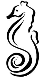 Drawings Of Seahorses - ClipArt Best