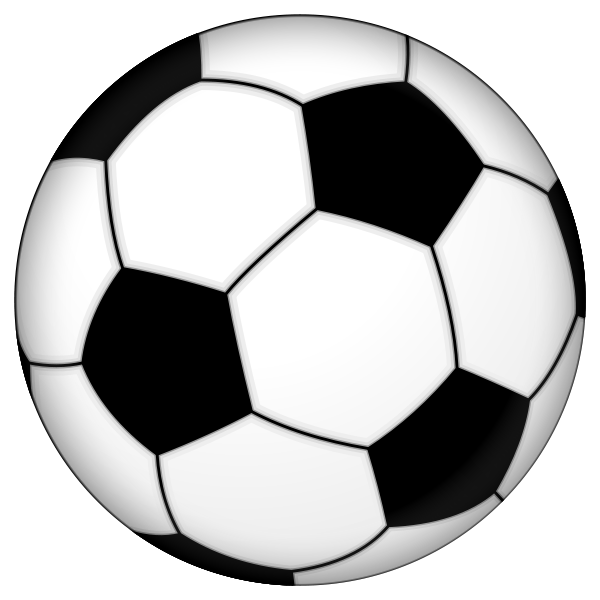 Soccer ball clipart vector free