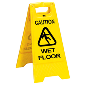 caution wet floor / caution cleaning in progress / a-frame sign ...