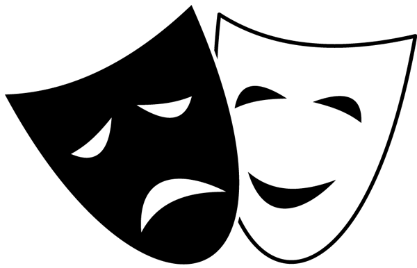 Theatre masks clip art