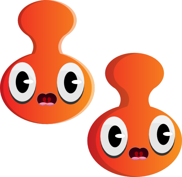 Orange Cartoon Heads Clip Art - vector clip art ...