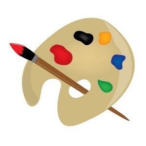 Clipart artist palette