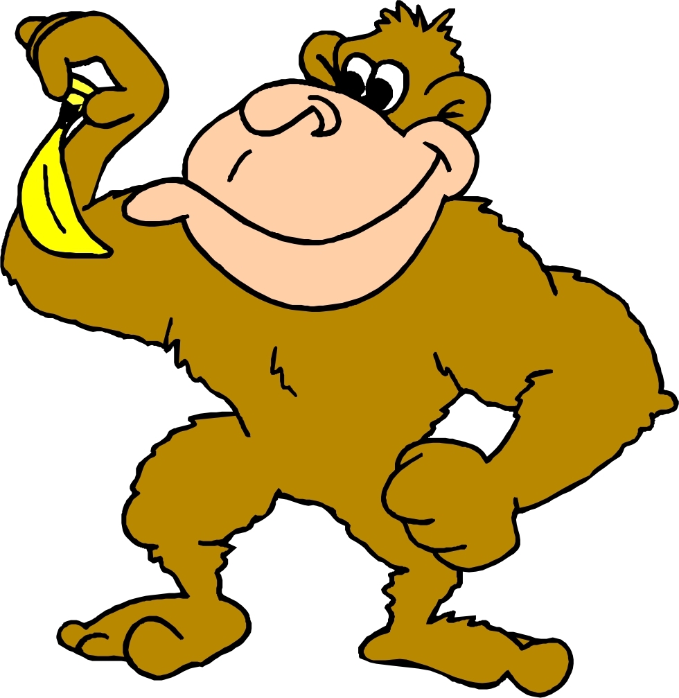 Monkey And Banana Clipart