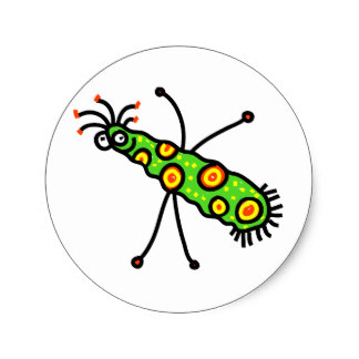 Cartoon Germs Stickers | Zazzle