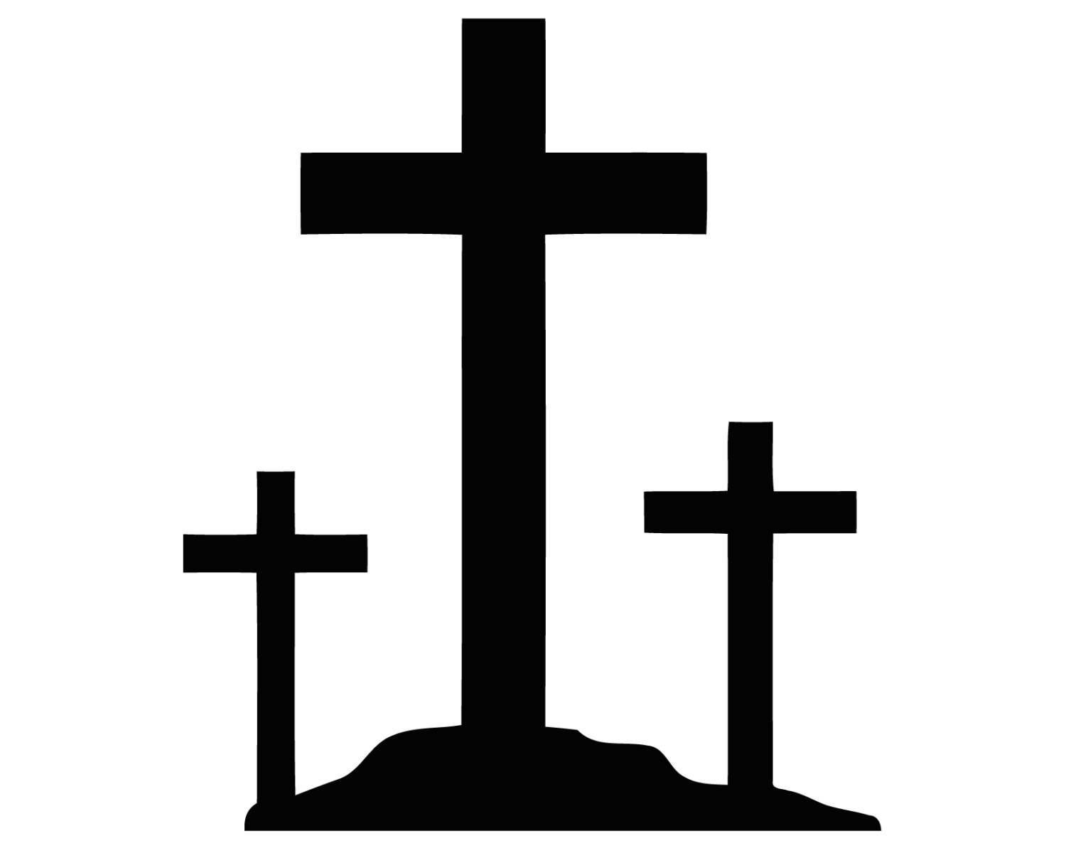 Three crosses clipart