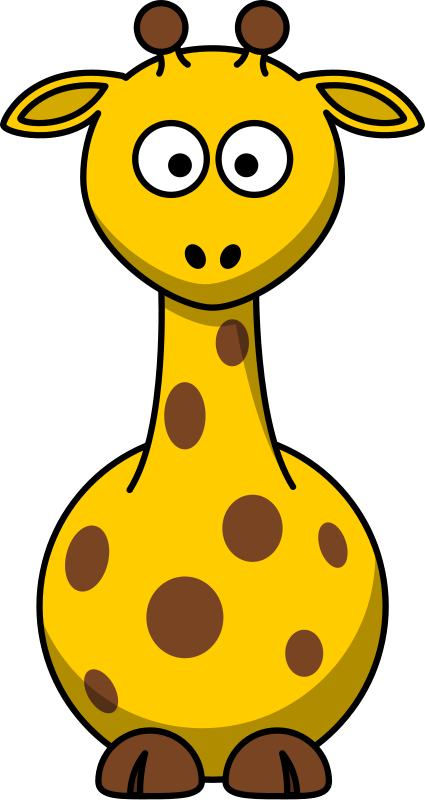 Free cartoon giraffe clipart