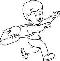 Student Clipart Black And White