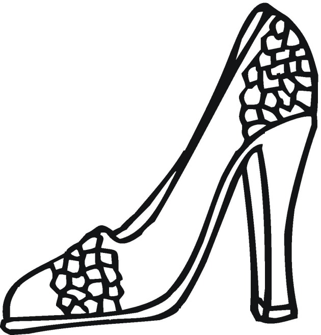High Heel Coloring Page - ClipArt Best