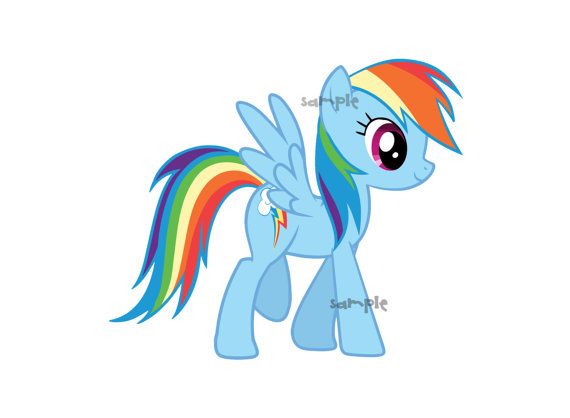 Mlp clipart rainbow dash - ClipartFox