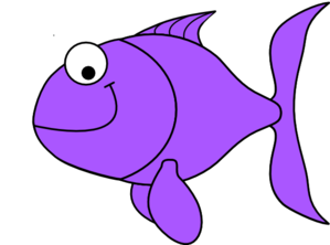Purple Fish Clip Art - vector clip art online ...