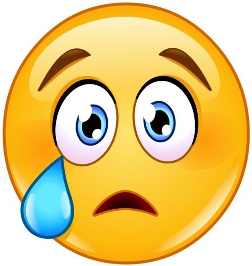 Crying face emoticon icon - Emoticons Icons free download