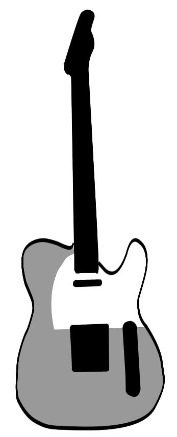 Guitar Stencil - ClipArt Best