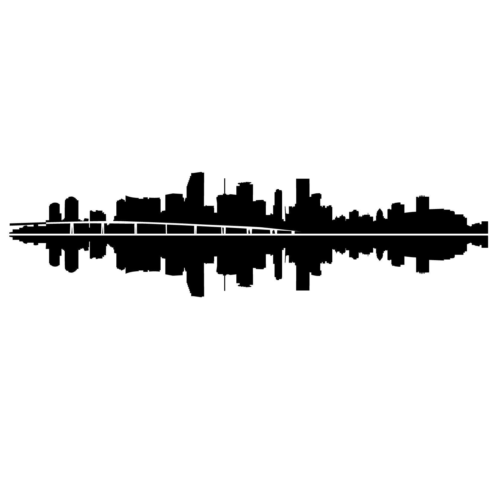 Ownza - Miami Skyline Silhouette - Skylines - Categories | ThisNext