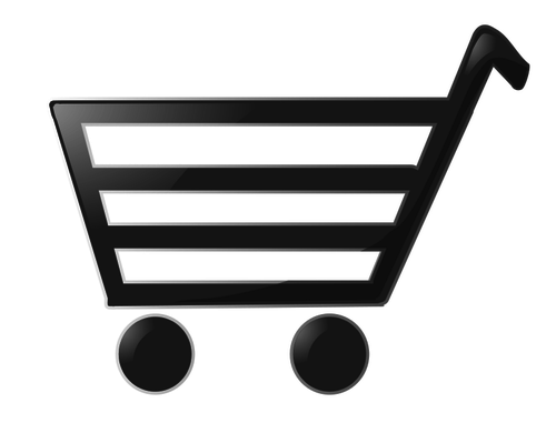 Supermarket trolley vector icon | Public domain vectors