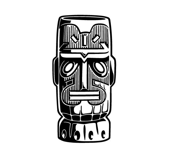 Tiki Art Free Vector Graphics - Web Design Blog