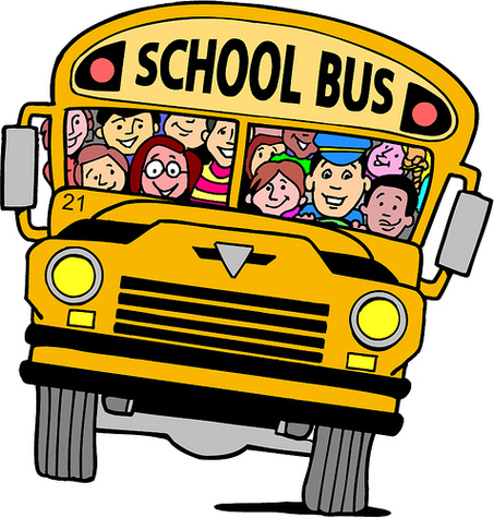 School bus animated clipart