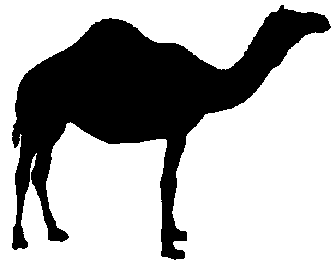 Camel clipart image clip art image of a camel walking with the ...