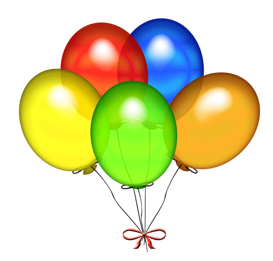 Clipart of birthday balloons