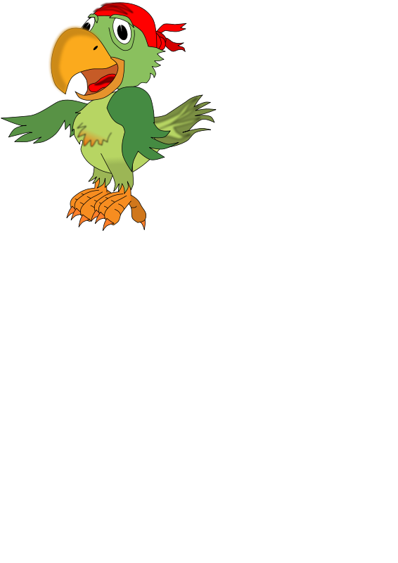 Free Clipart: Pirate parrot