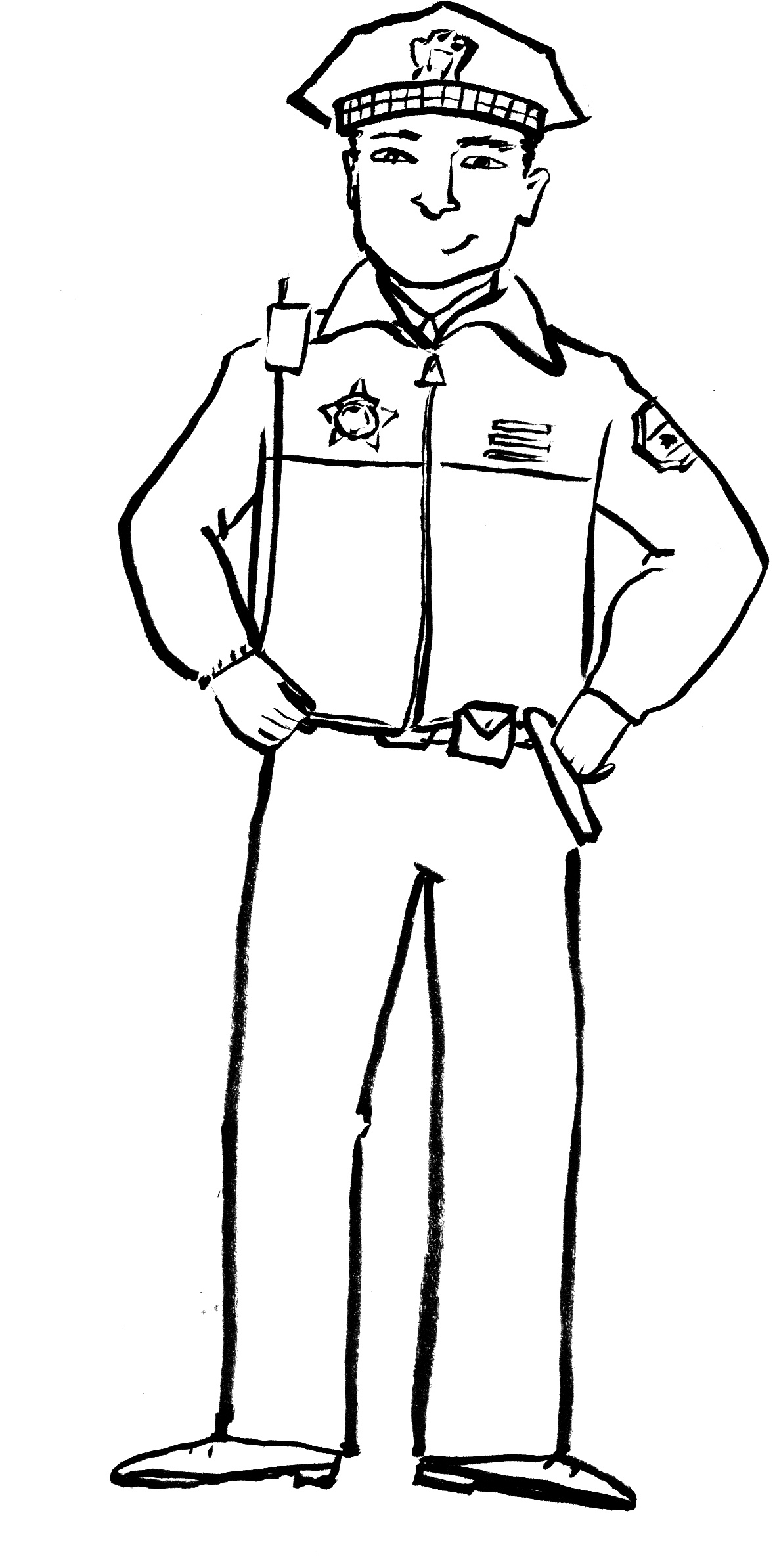 Coloring Pages Of Policemen Printables - Google Twit
