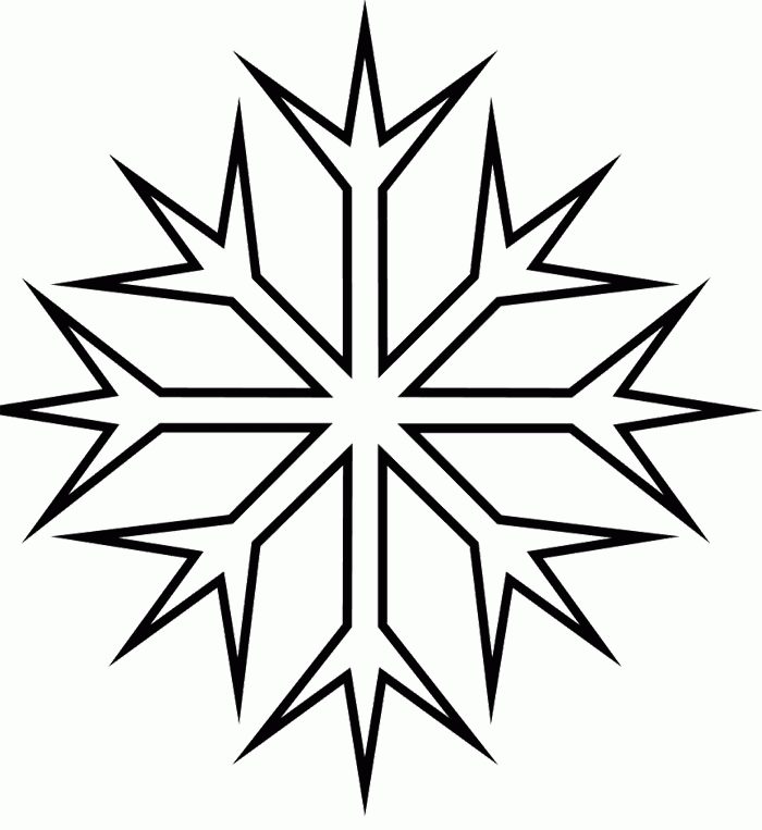 Printable Snowflake Coloring Pages - AZ Coloring Pages