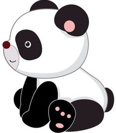 Cute baby panda saying hi clipart - ClipartFox