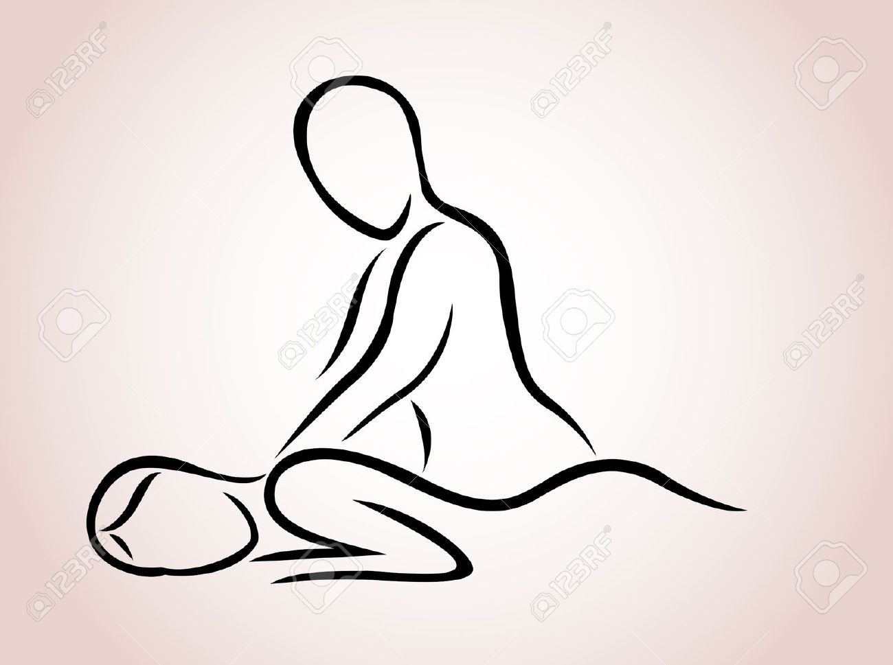 Massage therapist clipart