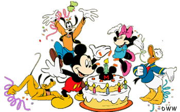 Happy birthday clipart disney