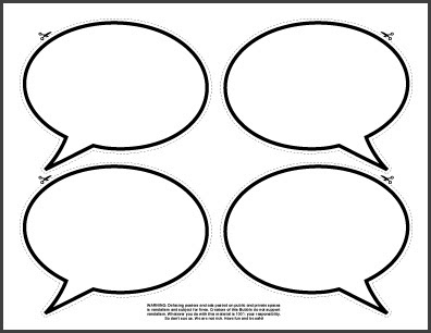 Best Photos of Printable Bubble Template - Free Printable Speech ...