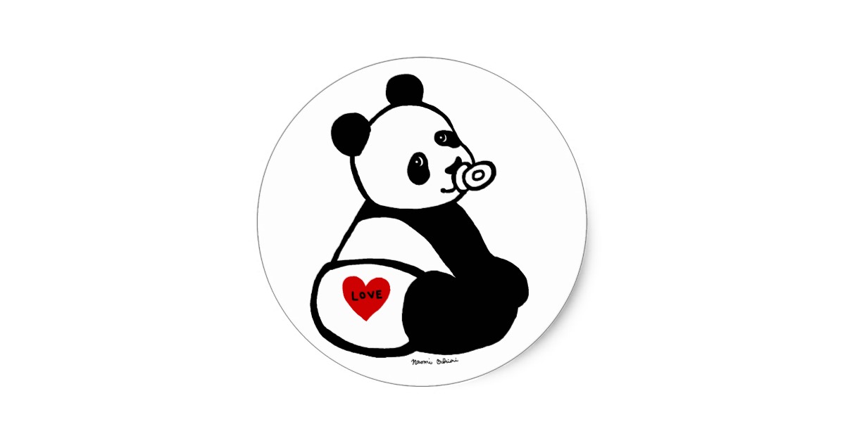 Baby Panda Stickers | Zazzle