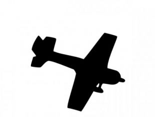 Silhouette Plane Clip Art | free vectors | UI Download