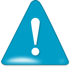 Attention In Blue clip art - vector clip art online, royalty free ...