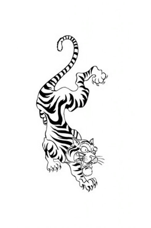 FREE TATTOO STYLE VECTOR TIGER | Free Vector Download - Graphics,