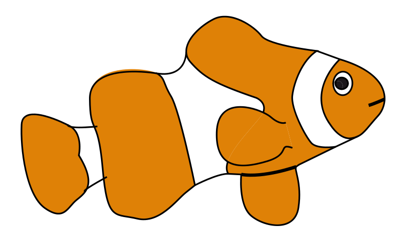 Clipart - clown fish