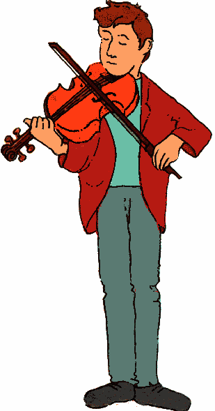 Animated violin clipart