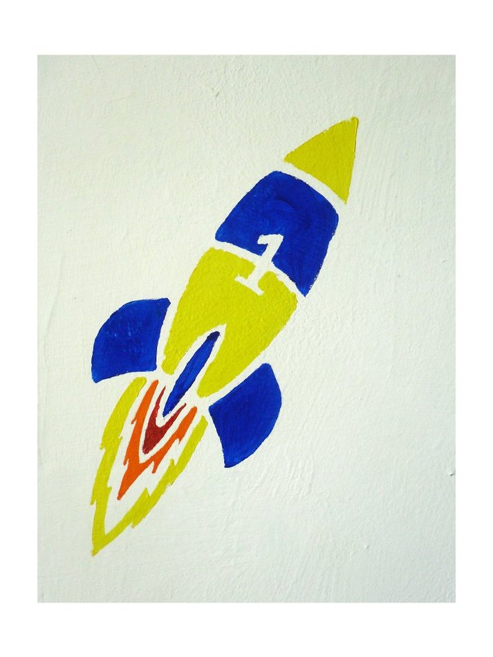 Rocket Ship Stencil Clipart - Free to use Clip Art Resource