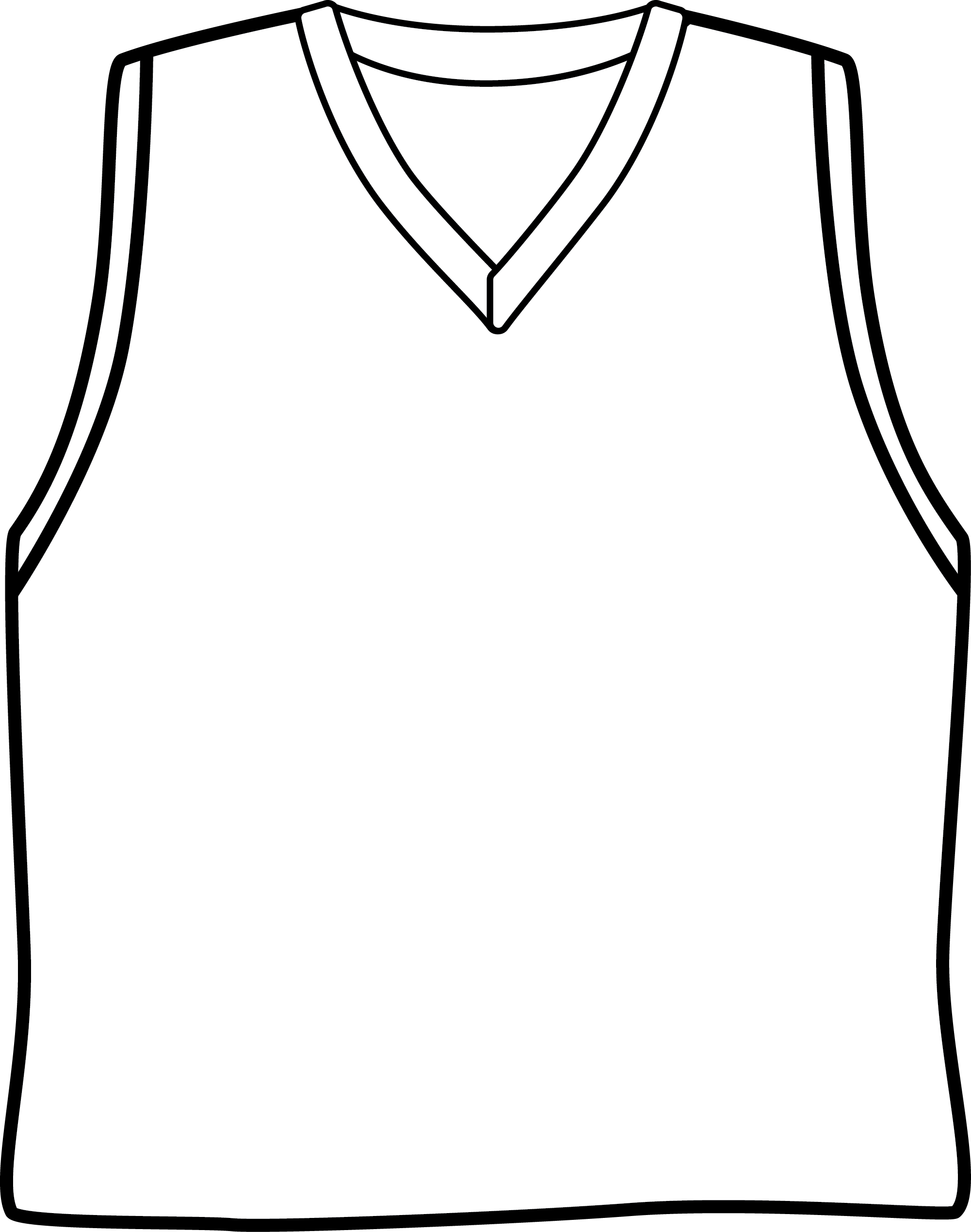 Basketball jersey clipart