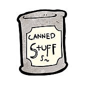 Canned Food Clipart Black And White - Free Clipart ...