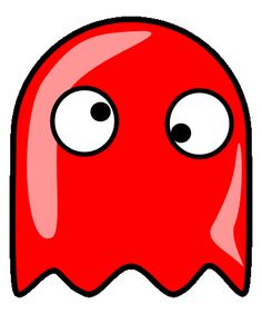 Pacman ghost clipart