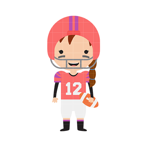 Football Clip Art Girl – Clipart Free Download