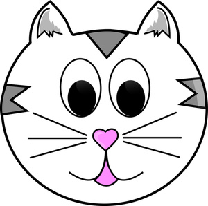 Cute Cat Face Clipart