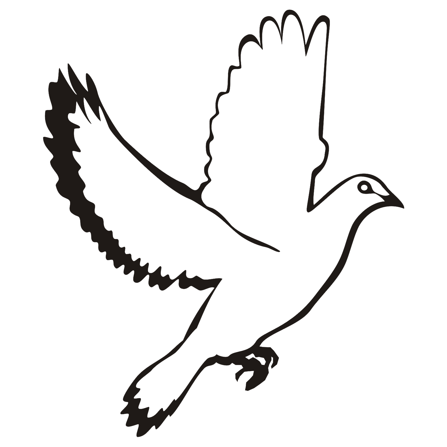 Flying Dove Vector - ClipArt Best
