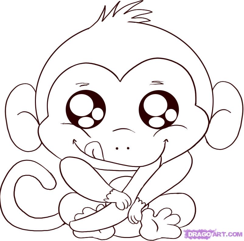 Cartoon Monkey Drawings - ClipArt Best