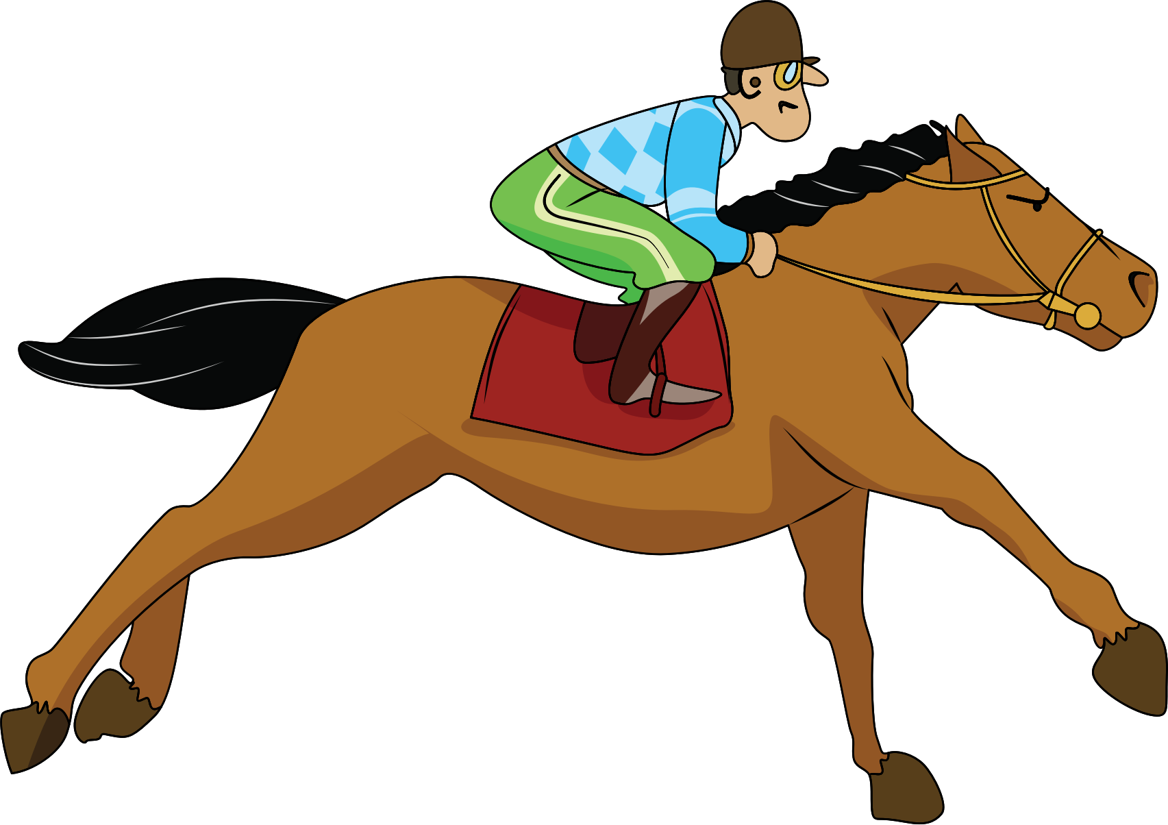 Race Horse Clip Art - Tumundografico