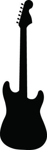 Clipart guitar silhouette