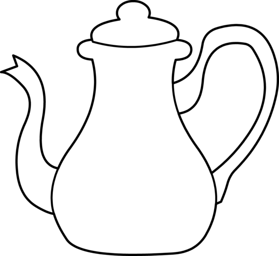 Clipart coloring tea