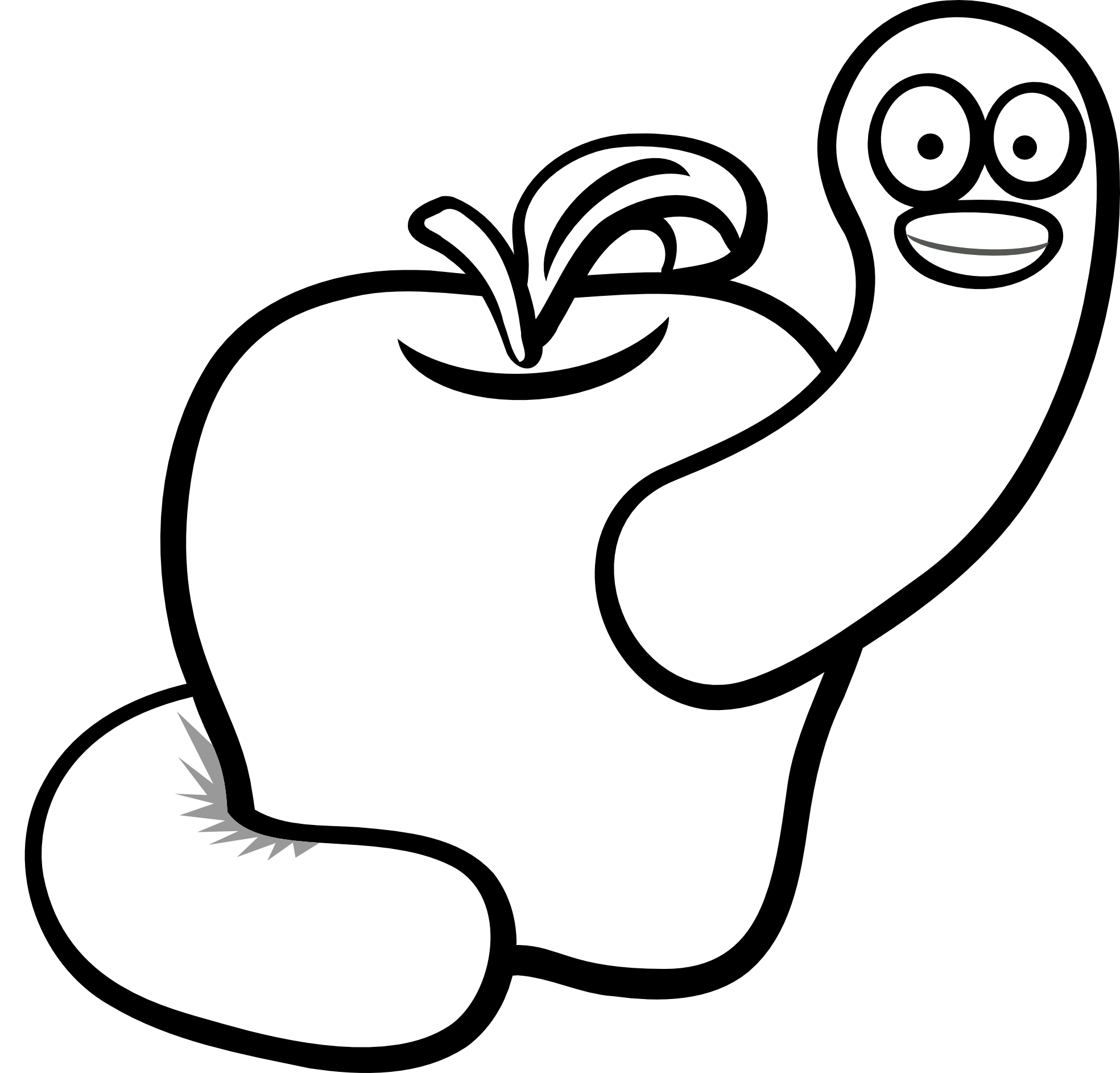 Worm clipart blackandwhite my cute graphic