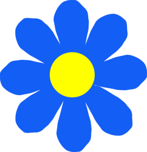 Blue Flower Clip art - Blue - Download vector clip art online